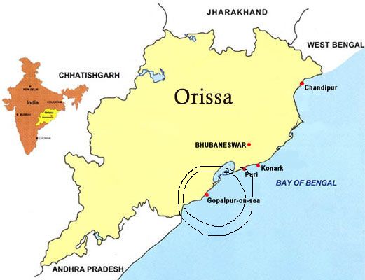 orissa map